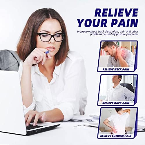 Upgraded Posture Corrector Back Brace for Men and Women, New Version Lumbar Support for Posture Improving and Pain Relief, Full Back Support for Neck, Shoulder, Waist Pain, L