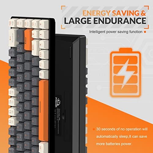 MAGIC-REFINER RK68 Compact 68 Keys Wireless Mechanical Gaming Keyboard