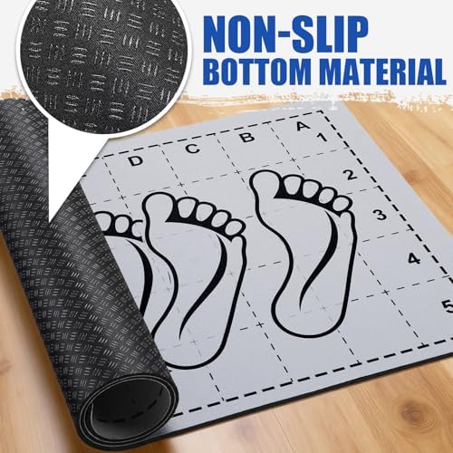 Non-Slip Squat Mat with Foot Position, Pro-Grade Exercise Mat