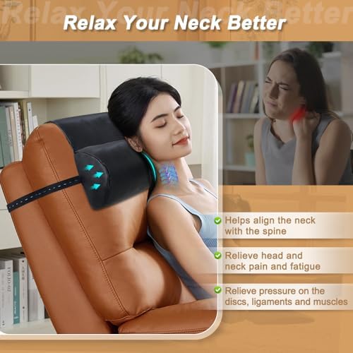 KAAMOS Recliner Headrest Pillow, Recliner Neck Support Pillow, Couch Chair Headrest Cushion for Neck Pain Relief and Cervical Support, Head and Back Cushion for Sofa, Chair