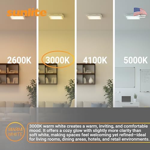 Sunlite 40530 FML27/30K/2PK Quad Tube Plug-in Compact Fluorescent Lamp, FML 4-Pin, 27 Watts, 1500 Lumens, 3000K Warm White, 4-Pin (GX10q4) Base, 120 Volts, 2 Pack