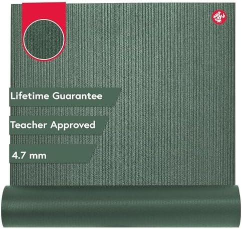 Manduka PROlite Yoga Mat 4.7mm | Lifetime Durability | Hygienic Construction | Teacher Approved