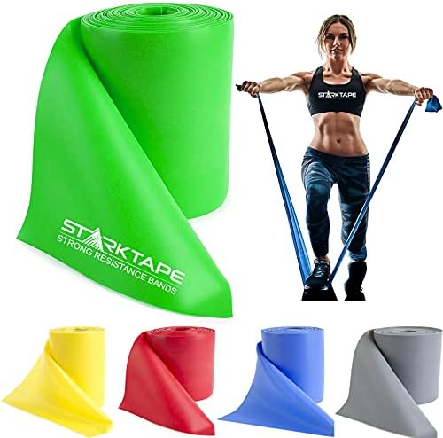 Resistance Bands Professional 8,16, 25, 50 Yards Bulk Rolls. Latex-Free Elastic Physical Therapy Band. No Scent, No Powder - Perfect for Home Exercise, Yoga, Pilates, Gym, Rehab, Workout