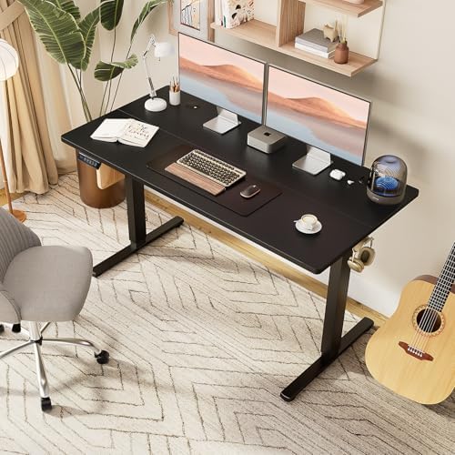 Sweetcrispy Electric Standing Desk, Computer Desk, 63x24 Inch