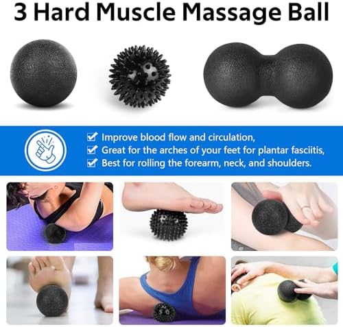 7 in1 Foam Roller Set for Deep Tissue Muscle Massager - Back Roller