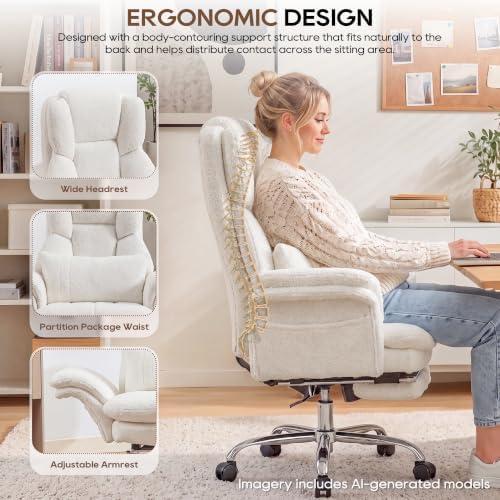 Big and Tall Criss Cross Legged Office Chair with Flip Armrests