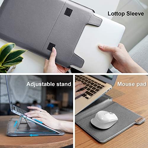 Nillkin 15.6 inch Laptop Sleeve with Stand (3-in-1), 2 Stand Modes, Gray