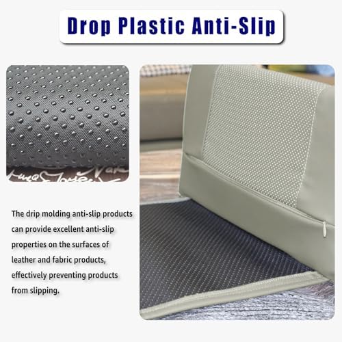 Non-Slip Memory Foam Neck Pillow for Recliner - Adjustable and Breathable Perforated Leather Design in Light Gray, Ideal for Pain Relief at Home, Office, and Travel