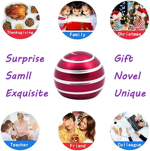 Desk-Fidget-Kinetic-Toys Cool-Gadgets: Cool-Stuff Thing Game Toy for Adult Teen Children Kid, Optical-Illusion Stress Relief Gifts for Man Women Home Office School Christmas Spinning Up 180 Seconds