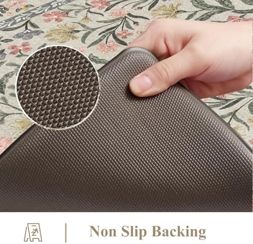Collive Anti Fatigue Kitchen Mats, Non Slip Cushioned Kitchen Floor Mat