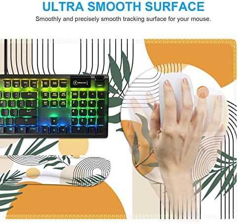 iCasso Elm Leaf Writing Pad 35.4"x15.7", Desk Protector for School