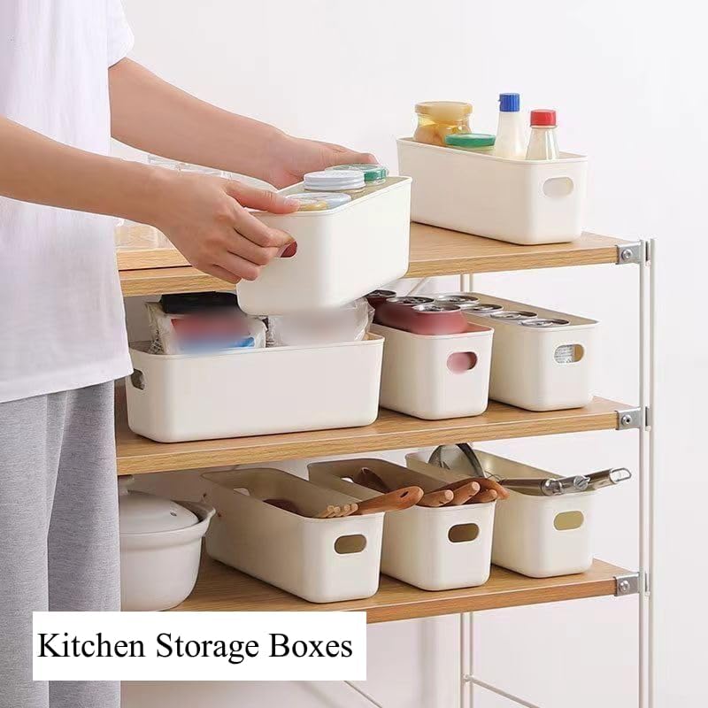 Multi-purpose small storage bins PP plastic 10.3x3.9x3.2 inch (12)