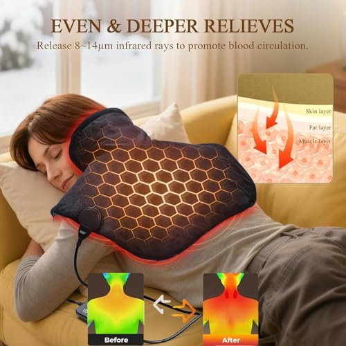 Fast-Heating Far Infrared Heating Pad for Neck and Shoulders