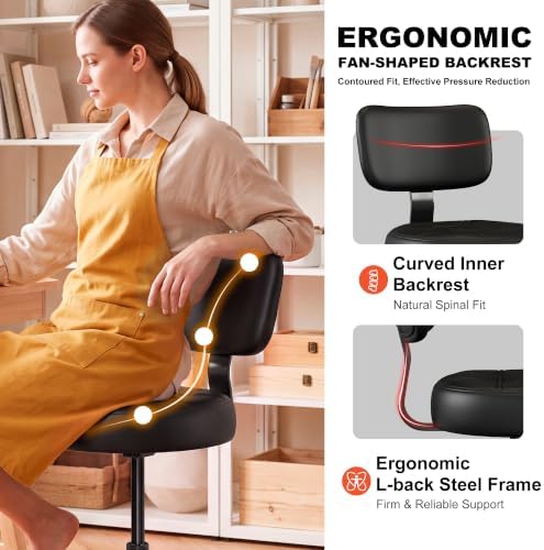 Drafting Chair with Backrest, Tall Desk Chair for Standing Desk