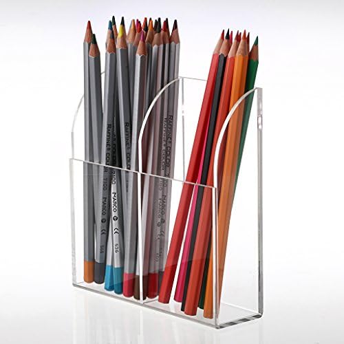 Hipiwe Wall Mount Remote Control Holder Acrylic Media Organizer, 2 Slots