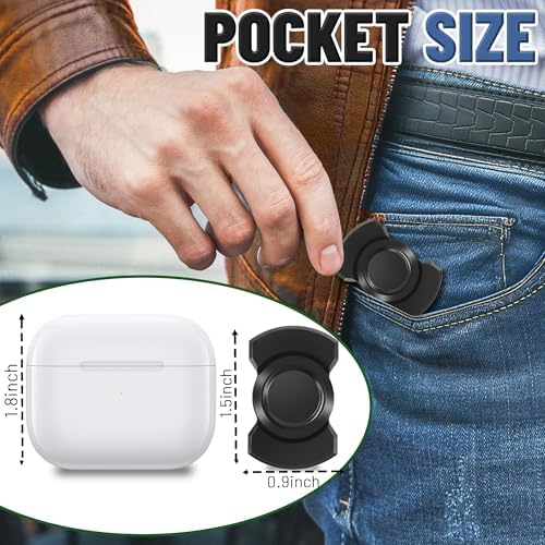 3-in-1 Fidget Spinner Toy for Adult Metal Slider Clicker Spinner Magnetic for Adult Men Office Desk Toy Stress Anxiety Relief ADHD Magnet EDC Cool Gadget Gifts Easter Basket Stuffer - Silver