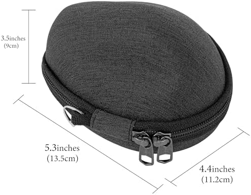 Geekria Ergonomic Mouse Case, Compatible with Razer Pro Click V2 Vertical, Hard Shell Travel Carrying Case (Dark Gray)