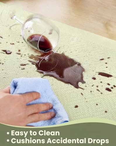 Ophanie Kitchen Mats for Floor,3/4 inch Thick,20x48 Anti Fatigue Cushioned Mat,Kitchen Rugs,Waterproof,Comfort Ergonomic Standing Mat for Office,Home,Sink with 99+ Pairs of Anti-Slip Bottom Ridges