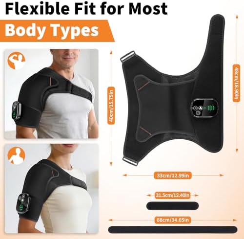 BAISEMAIN Shoulder Heating Pad with Massage for Rotator Cuff Relief