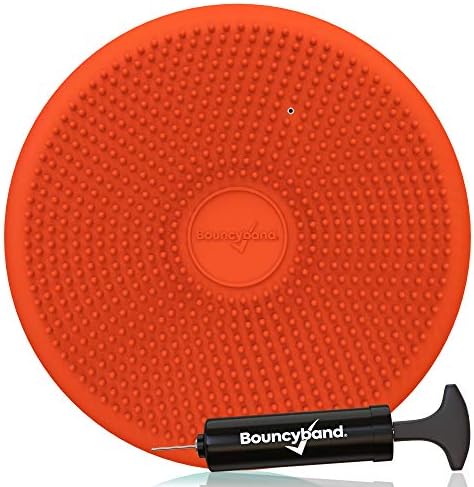 Bouncyband – Wiggle Seat – Orange, 13” D – Large Sensory Cushion for Kids
