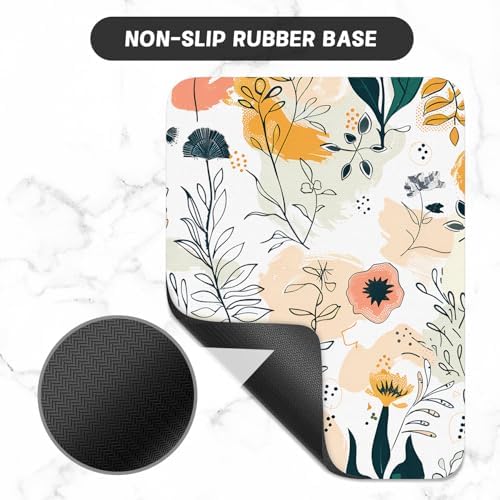 Small Mouse Pad, Mini Mouse Pad 6 x 8 Inch, Thick Rubber Waterproof Mouse Mat, Cute Mousepad for Women Men Wireless Mouse Laptops Home Office, Artistic Style Patterns