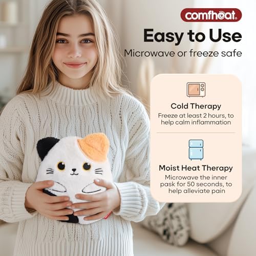 Cat Microwave Heating Pad for Period Cramps, Moist Heat Pack