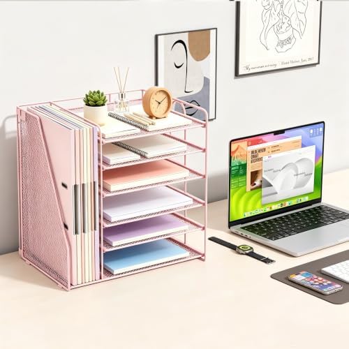 gianotter 6-Tier Paper Organizer With Magazine Holder