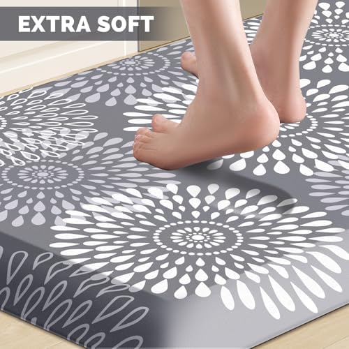 Kitchen Mat Water-Resistant Kitchen Rugs Cushioned Anti-Fatigue Floor Mat