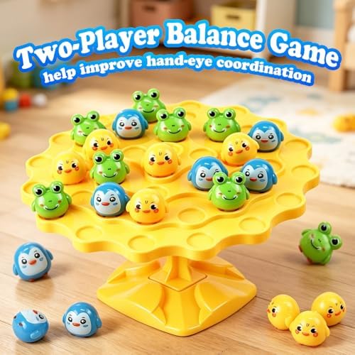 Animals Balance Game Toys, Two-Player Balance Tree Game for Office