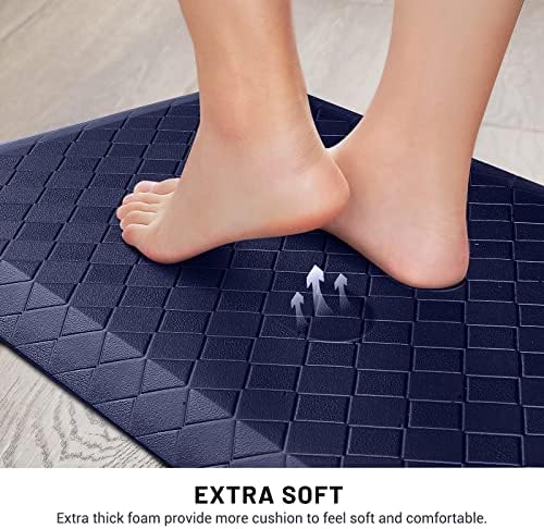 HappyTrends Kitchen Floor Mat - 4/5 Inch Thick Anti-Fatigue Kitchen Rug
