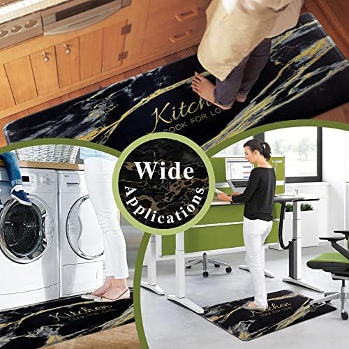 Carvapet 2 Pieces Comfort Anti-Fatigue Kitchen Rugs