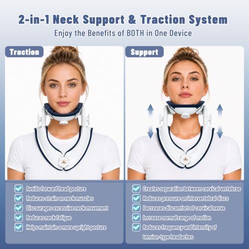 Neck Stretcher Cervical Traction, Neck Brace for Neck Pain and Support