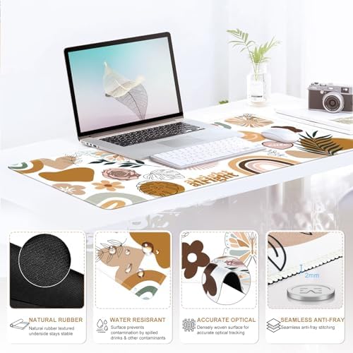 iCasso Sticker Keyboard Mat 35.4"x15.7", Desktop Mat for Workspace
