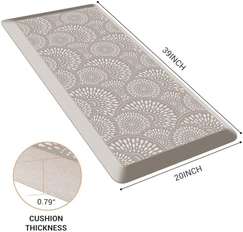 Mattitude 4/5 Inch Kitchen Mat, Waterproof Non-Slip Standing Mats and Rugs