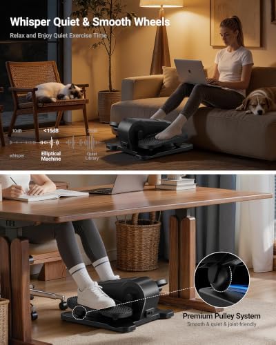 Under Desk Elliptical Machine Seated Pedal Exerciser