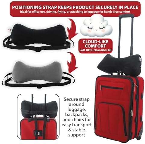 Sleep Log Ergonomic Neck & Travel Pillow for Pain Relief & Support, Full GR