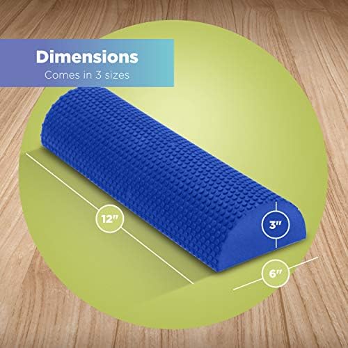 Bean Products High Density Half Round Foam Roller 18" for Physical Therapy