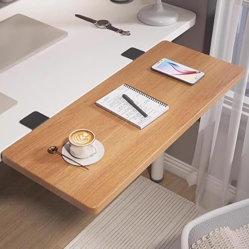 Foldable Wood Desk Extender Tray, Clamp-On Keyboard Shelf for Home Office & Dorm, Space-Saving Armrest Support, Adjustable Laptop Stand, Ergonomic Design