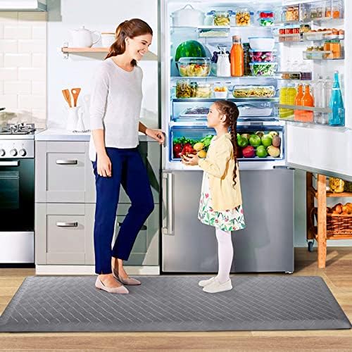 HappyTrends Kitchen Floor Mat - 4/5 Inch Thick Anti-Fatigue Kitchen Rug
