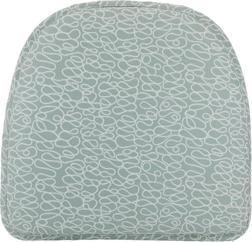 Klear Vu Raindrop The Gripper Non Slip Chair Cushions, Soft & Comfortable Seat Pad, Sitting Pillow for Kitchen, Dining or Office, 8 Count (Pack of 1), Scribble Spa