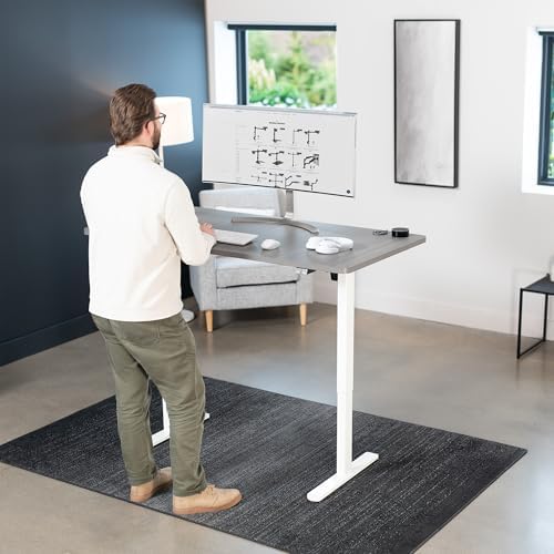 VIVO Dark Gray 60 x 30 in Standing Desk, DESK-KIT-0W6G