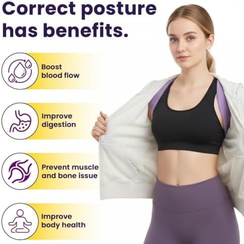 Shoulder Brace for Sleeping,Straps Hunchback Posture Upper Back Corrector for Men Proper Align Sleep Support Device Night Shoulder Opener Stabilizer Better Nighttime Chest Belt