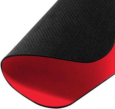 Non-Slip Rectangle Mousepad, WIRESTER Fire Red Orange Mouse Pad for Home, Office and Gaming Desk