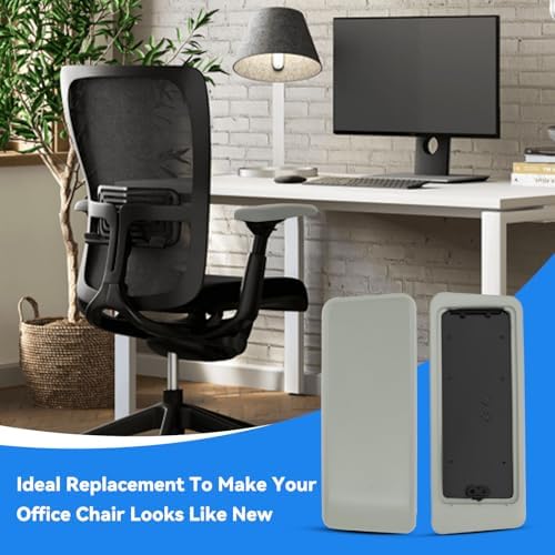 Arm Pads Caps Replacement for Haworth Very Office Chair,Office Chair Arm Rest Replacement（Gray）