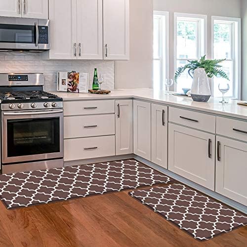 KMAT Kitchen Mat Set of 2,Cushioned Anti-Fatigue Kitchen Mats for Floor