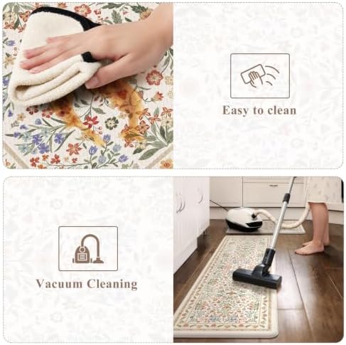 KIMODE Anti Fatigue Kitchen Mats for Floor,Cushioned Kitchen Rugs Sets of 2