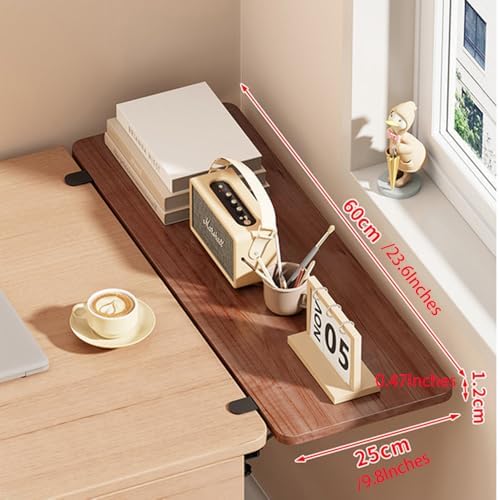 Desk Extender Tray, Brown, 23.6"*9.8"*0.5"/60cm*25cm*1.2cm
