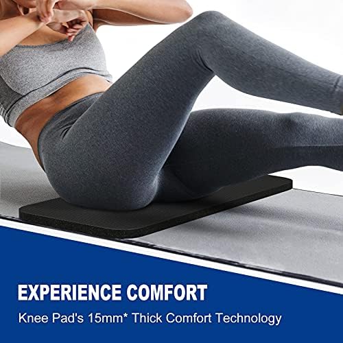 MRO Yoga Knee Pad Cushion –Premium Exercise Knee Pad - Eliminate Pain During Home Workout - Extra Padding & Support for Knees, Wrists, Elbows - Complements Your Yoga Mat 24''X10''X0.6''