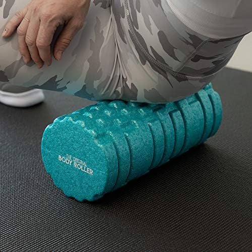 The Original Body Roller - High Density Foam Roller Massager for Deep Tissue Massage of the Back and Leg Muscles - Self Myofascial Release of Painful Trigger Point Muscle Adhesions (Turquoise)