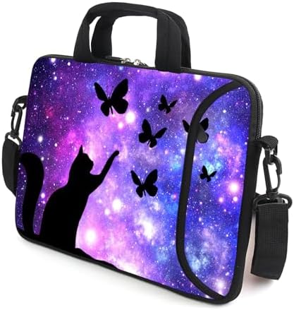 15" laptop sleeve laptop bag chromebook case adjustable shoulder strap with handle accessory pocket for men women (RYD-15-14)